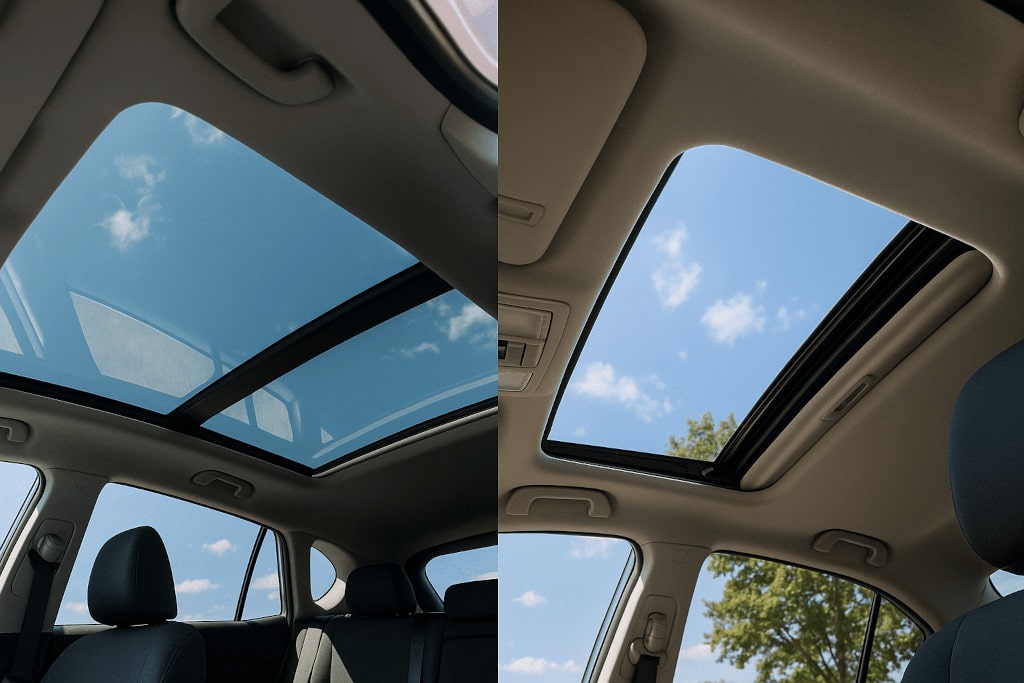 panoramic or traditional sunroof